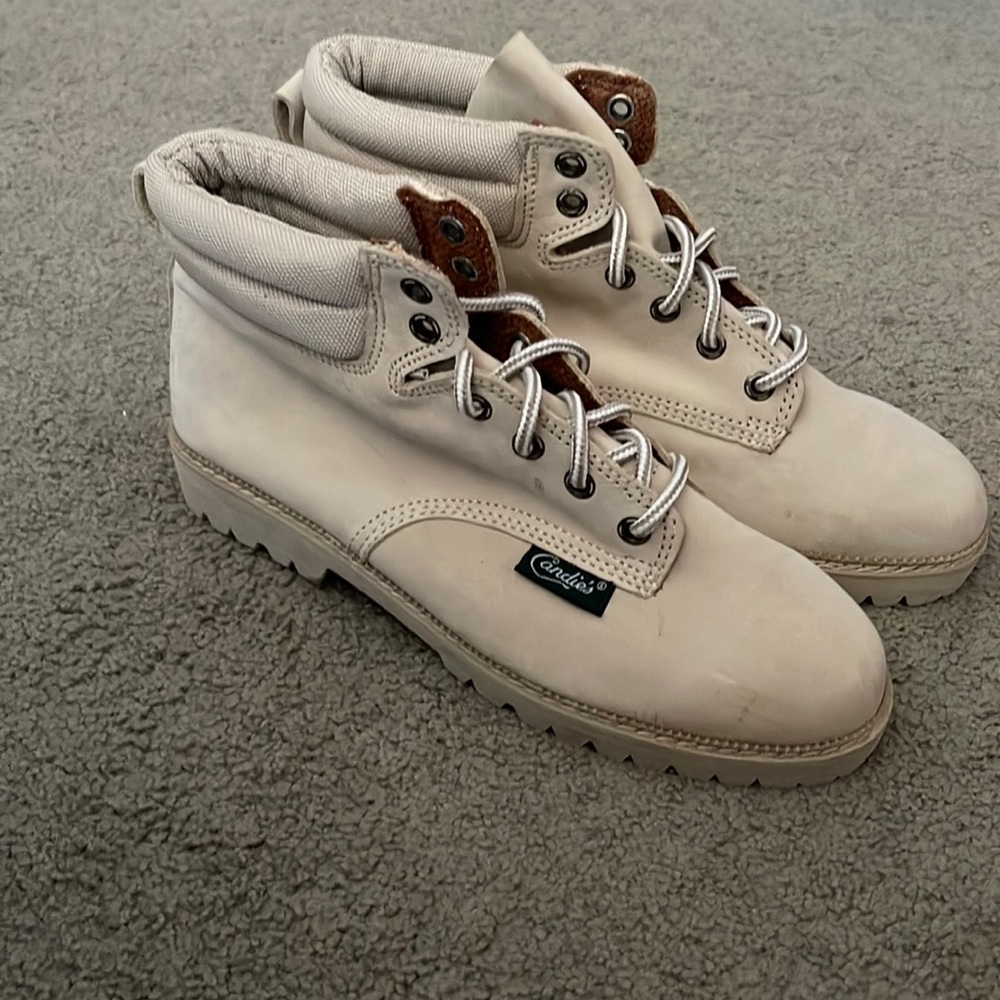 Candies Creme Colored leather boots. Brand new